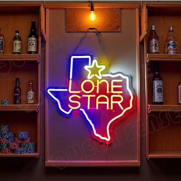 TEXAS LONE STAR STATE NEON LED SIGN - Picture 2 of 3